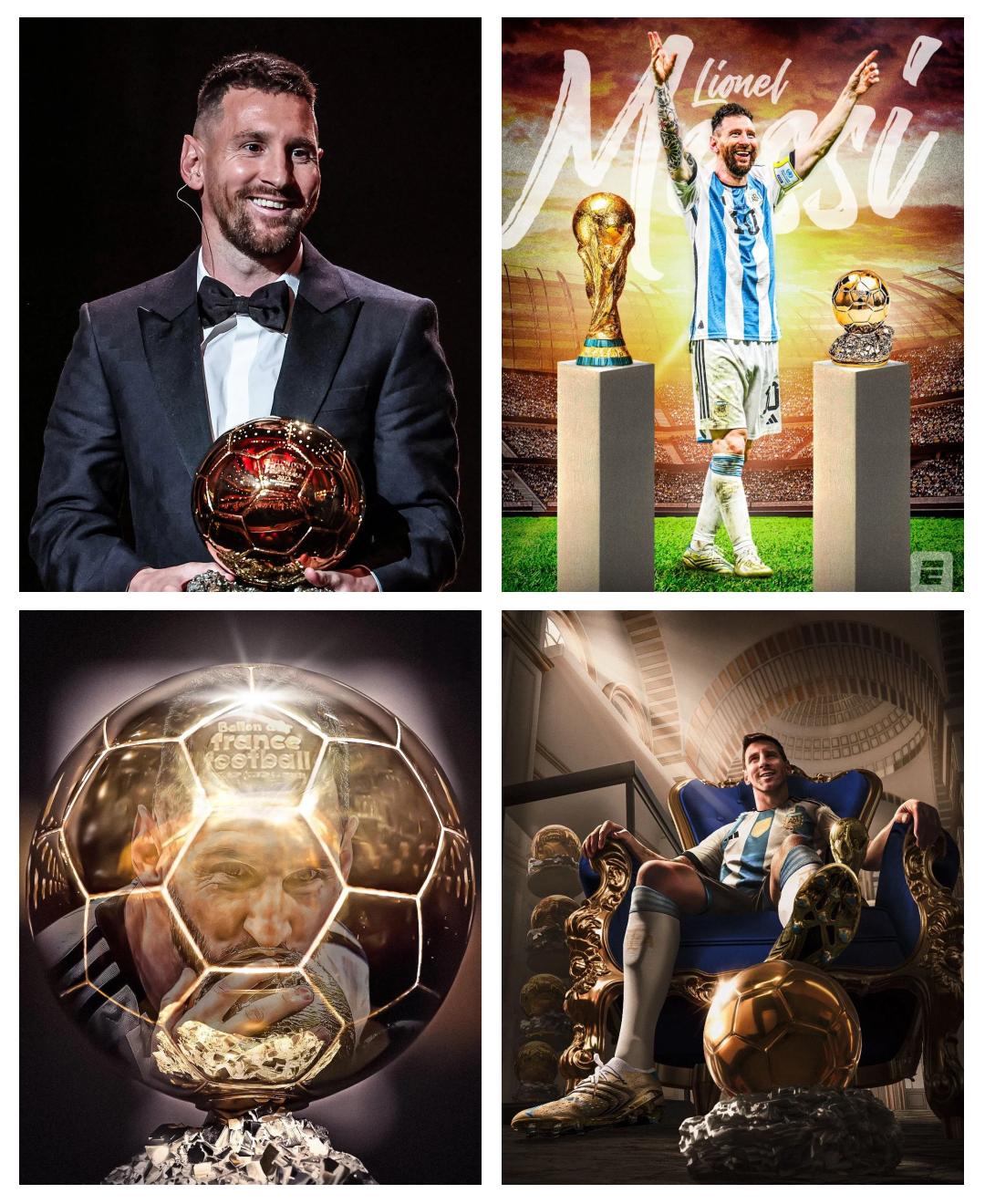 阿根廷球星梅西荣获金球奖，成为焦点人物