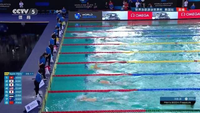 俄罗斯选手在游泳比赛中夺冠