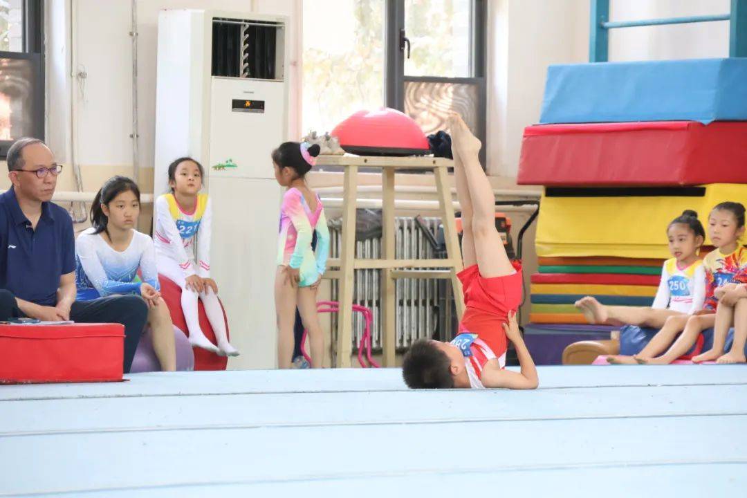 体操新秀闪耀赛场,观众掌声雷动 体操新秀闪耀赛场,观众掌声雷动